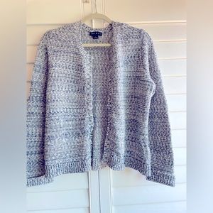 Open cardigan sweater